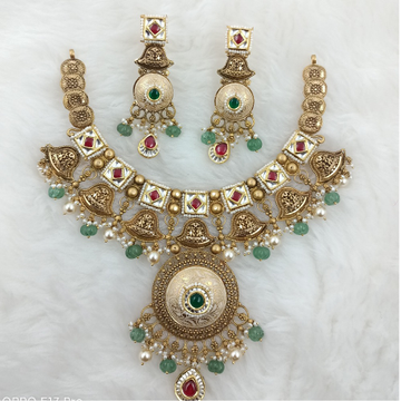 916 Gold Antique Wedding Collection Set by Ranka Jewellers