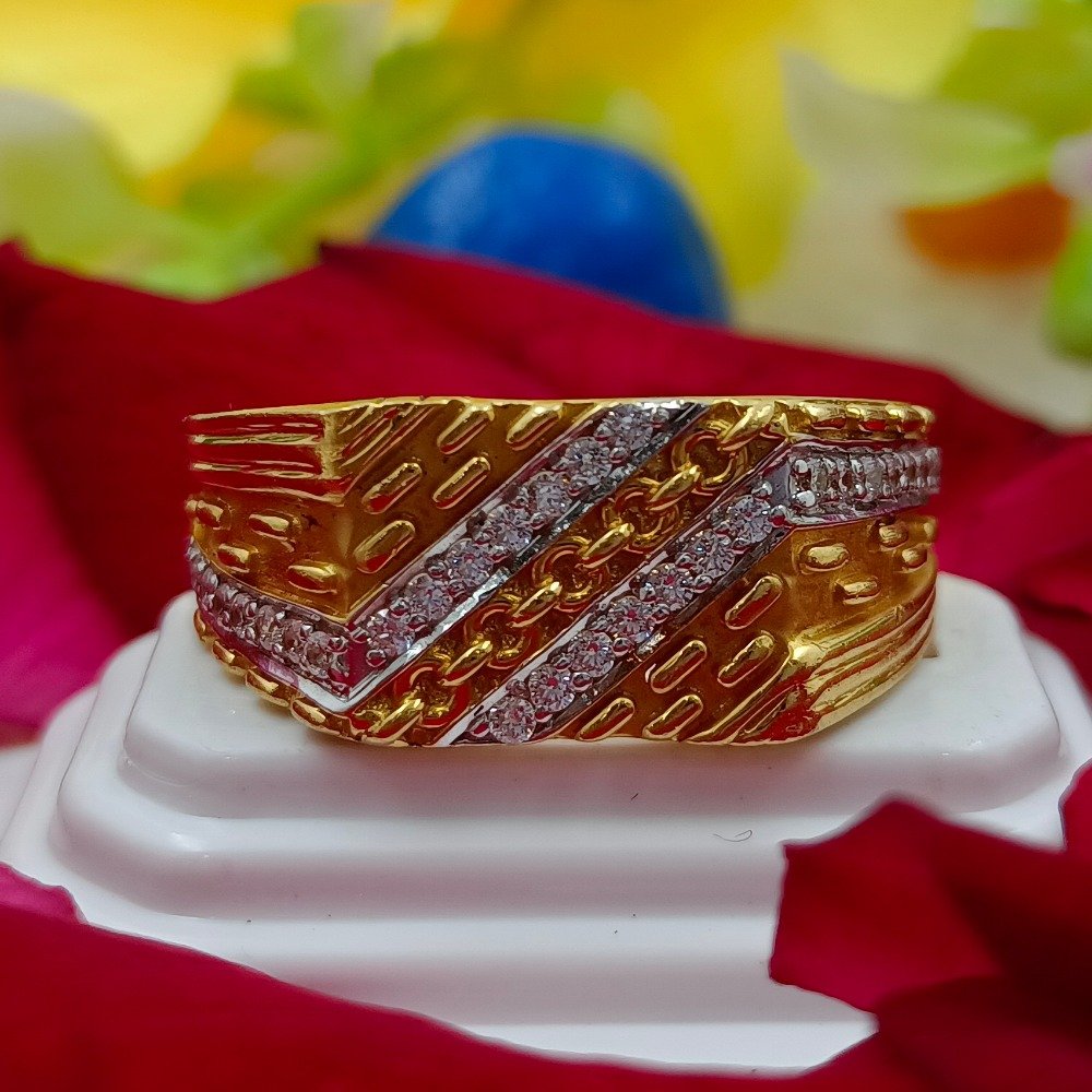 Buy quality 916 GOLD OM CASTING GENTS RING in Ahmedabad