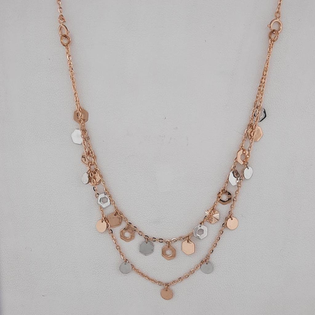 18K Rose Gold Double Layer Tanmaniya